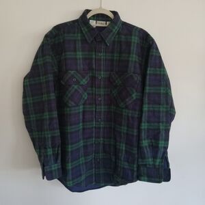 N.W.O.T VINTAGE LL BEAN THINSULATE QUILTED PLAID FLANNEL JACKET SIZE MEDIUM